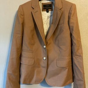 J Crew Camel Tan Wool Schoolboy Blazer Sz 4